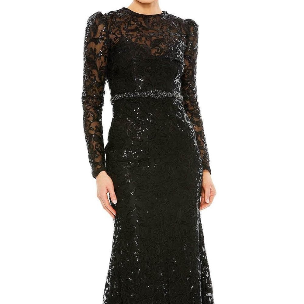 Mac Duggal 68011 Prom Dress Black size 24